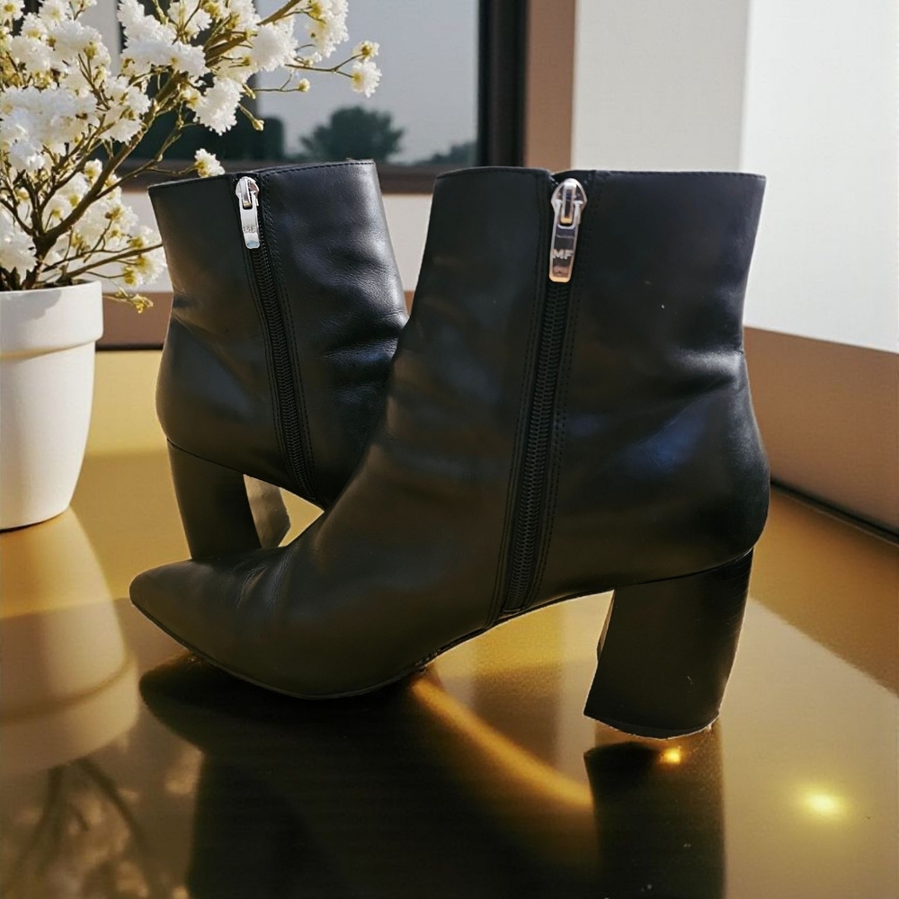 Marc Fisher Yamara Black Ankle Booties Size 11